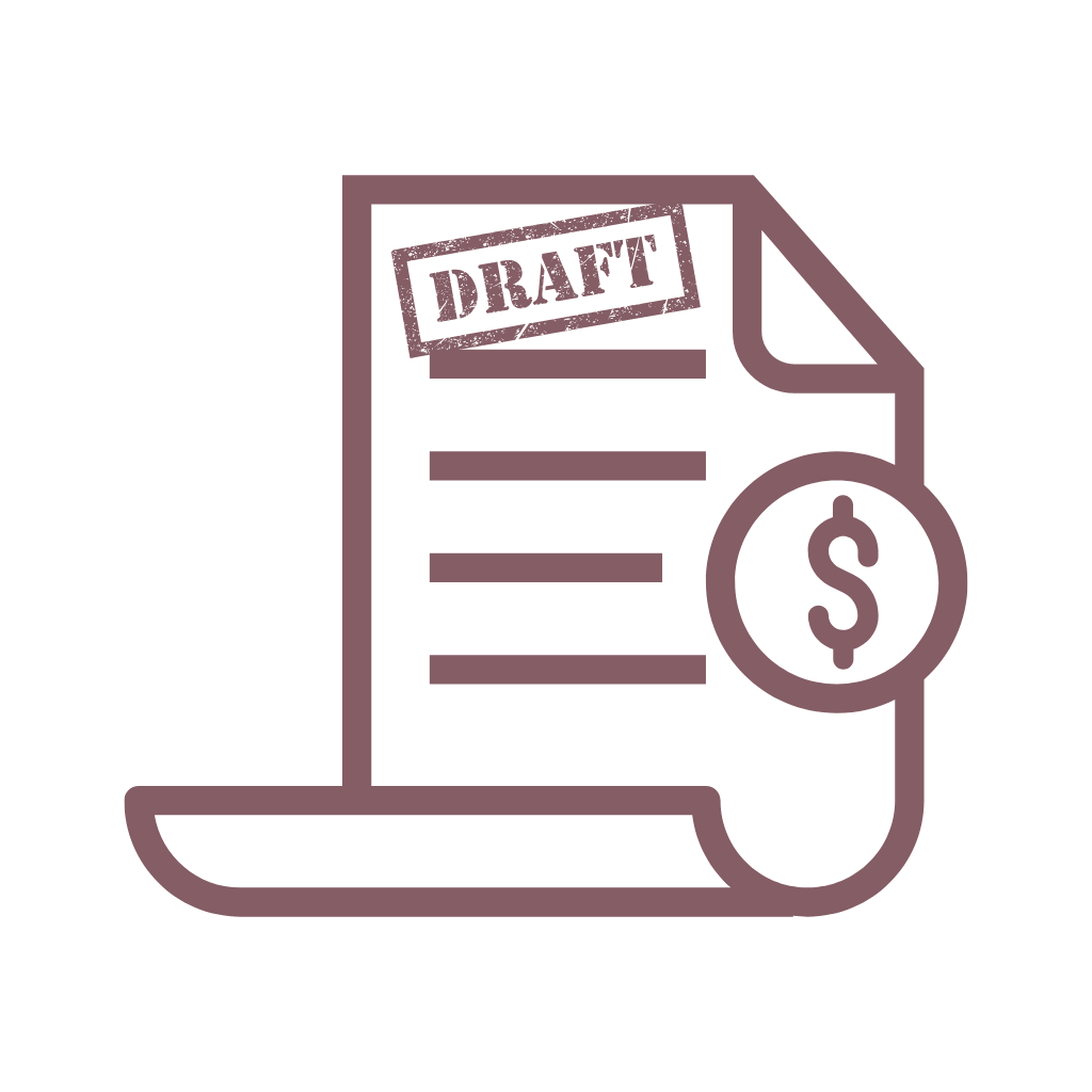 Draft Invoice Icon