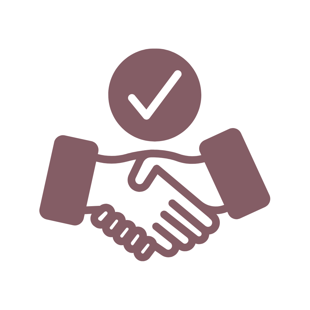 icon showing the handshake for the onboarding of employees into the craeftig app